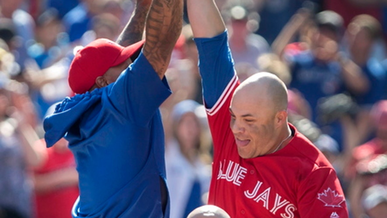 Pearce slams again, Jays score 7 in 9th, beat Angels 11-10 (Jul 30, 2017)